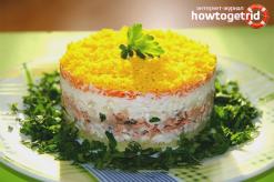 Самый вкусный салат «Мимоза Рецепт приготовления мимозы классический